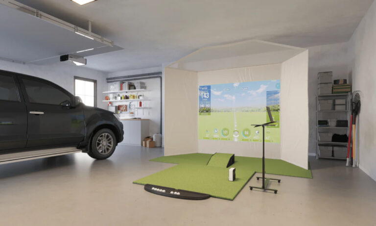 6 Best Garage Golf Simulators To Make The Most Of Your Space   Best Garage Golf Simulator 768x461 